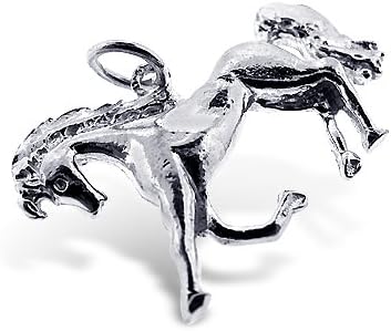 Sterling Silver 925 Authentic Classy Horse Charm. Adjustable Fit with High Quality Finish. Plus Free Special Gift Pouch.