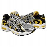 ASICS Little Kid/Big Kid Gel-Nimbus 11 Running Shoe,Onyx/Black/Chrome Yellow,2.5 M US Little Kid