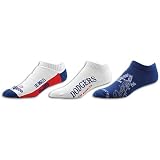 Dodgers For Bare Feet MLB 3pk Distressed Socks