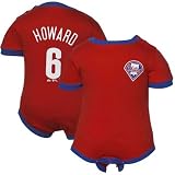 Majestic Philadelphia Phillies #6 Ryan Howard Infant Red-Royal Blue Player Creeper