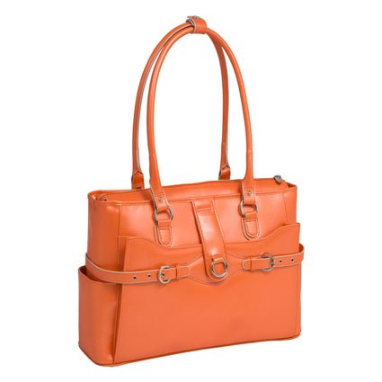 McKleinUSA WILLOW SPRINGS 96560 Orange Leather Ladies' Briefcase McKleinUSA WILLOW SPRINGS 96560 Orange Leather Ladies' Briefcase