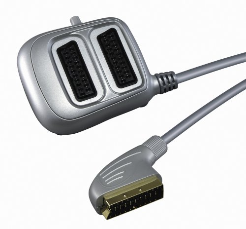 Skymaster 2fach Scart-Verteiler,vergol. mit Schalter, silber Preisvergleich