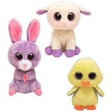 Ty Basket Beanie Babies - Easter 2012 Complete Set of 3 (Goldie, Lily & Petunia) ~ Ty