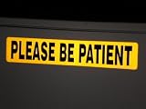 Please Be Patient Reflective Magnet for the Student Driver