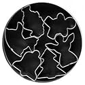 Fox Run Christmas Pie Top Cutter Set