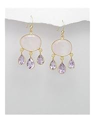 Semi-GemStones Earrings In Sterling Silver