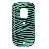 SnapOn Phone Cover for Sprint HTC HERO Turquoise Zebra Protector Case