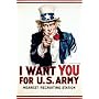 Uncle Sam (I Want You) Art Poster Print - 24x36