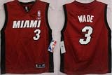 Nba Miami Heat Dwayne Wade Replica Kids Reebok Red Youth Jersey