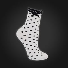 Guinness White Polka Dot Ladies Sock
