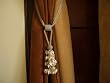 Pair Cream Beaded decorative Tassel / Tieback /holdback