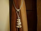 Pair Cream Beaded decorative Tassel / Tieback /holdback
