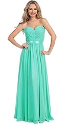 Strapless Lace-Up Backless Sweetheart Chiffon Evening Dress/Bridesmaid Dress/Prom Dress/Maxi Dress 
