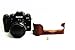 BolinUS Handmade Genuine Real Leather Half Camera Case Bag Cover for Fujifilm X-T1 XT1 Opening Version + Hand Strap -Coffee