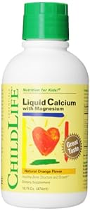 Child Life Liquid Calcium/Magnesium,Natural Orange Flavor Plastic Bottle, 16-Fl. Oz.
