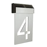 Matterinc Solar LED Number 4 - Silver