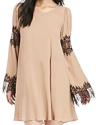 Chiffon/Polyester/Spandex Long Sleeves Lace Shift Cocktail Club Dress/Prom Dress/Party Dress 