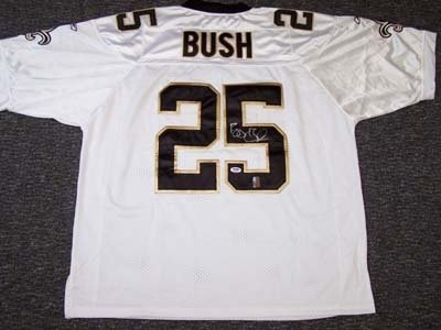 Reggie Bush Autographed/Hand Signed New Orleans Saints Authentic Jersey PSA/DNA #K09696