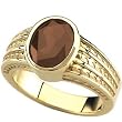 14K Yellow Gold Smoky Quartz Ring