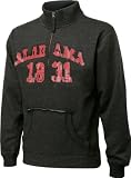 Alabama Crimson Tide Charcoal Collegiate Crush 1/4 Zip Fleece Sweatshirt