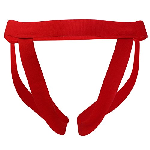 YiZYiF Men's Jockstrap Bandage G-string Underwear Underpants Red