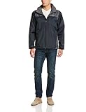 Columbia Men's Glennaker Lake Packable Rain Jacket, Black/Grill, Large