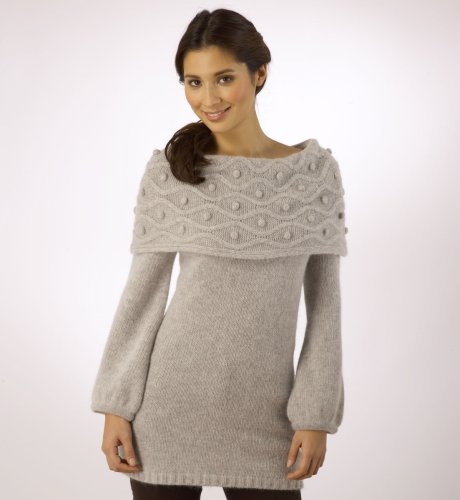 Per Una Long Sleeve Shawl Bobble Collar Knitted Top clothing