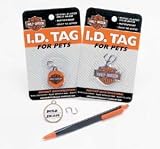 Harley Davidson Cat Id Tag - Harley Logo