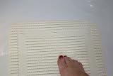 StayPut Bath Mat in innovative non-slip fabric (Soft White) - soft and durable, it's in a class of its own