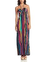 Aftershock Vestido Largo (Rosa / Azul)