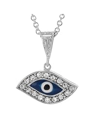 Alexandria Collection Sterling Silver Cubic Zirconia Necklace