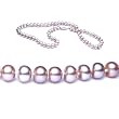 Single Strand 18 Inch 7.0-8.0mm Lavender Semi-Round Freshwater Cultured Pearl Necklace
