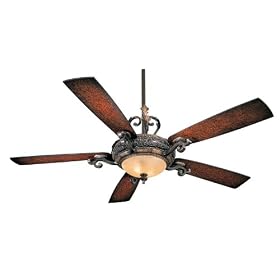 Minka-Aire Fans F705-STW 56" Napoli Designer Sterling Walnut Ceiling Fan w/ Light & Wall Ctrl