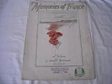 MEMORIES OF FRANCE AL DUBIN 1928 SHEET MUSIC SHEET MUSIC 274