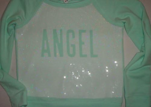 VICTORIA'S SECRET SUPERMODEL FASHION SHOW BLING SEQUIN SWEATSHIRT TOP LARGE