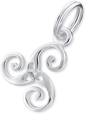 Silver Triskelion Charm with Split ring