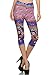 ALWAYS Women's Juniors Stretch Capri Tribal Floral Stripe Aztec Printed Leggings