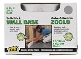M-D Building Products 93245 4-Inch by 20-Feet Adhesive Back Vinyl Wall Base, Silver Gray