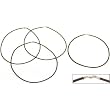 Leather Cord Necklaces Brown 16" 4Pcs