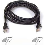 25FT CAT6 Black Snagless Patch Cable RJ45M/RJ45M