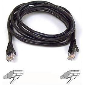 25FT CAT6 Black Snagless Patch Cable RJ45M RJ45M by Belkin