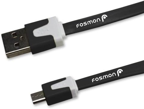 Avyden Flat Tangle Free Micro USB Cable for Samsung Galaxy S4 Active S4 S IV S3 S III Galaxy S2 S II Skyrocket Galaxy Note 2 II Note 3 Epic 4G Touch Vibrant Galaxy S 4G HTC EVO 4G LTE Rezound One X V S Motorola Droid RAZR M Droid Bionic Droid RAZR Atrix 4G Atrix 2 Defy Blackberry Curve 8900 Storm 9530 Tour 9630 Bold 9650 and Other Micro USB Devices - 3 Feet Length (Black)