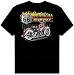 America's Highway - Route 66 Biker Adult T-shirt Tee Shirt - (back print)