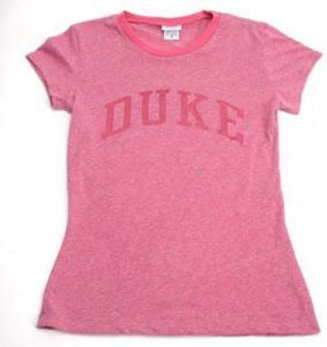Duke Blue Devils T-shirt - Ladies Ringer By League - Dark Pink - Women - XL
