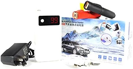 Portable All Purpose Battery Power Bank Mobile Booster 14000mAh LED Flashlight White