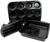 Review WellBake® Silicone Cookware 201087 / WellBake® Professional 3 Piece Cook Set: 1 x 12 Bun, 1 x 2lb Loaf Dish, 1 x 9