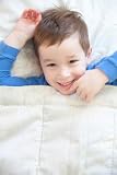 Toddler Comforter - Ice Blue Damask
