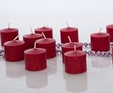 10 Hour Red Apple Cinnamon Scented Votive Candles Set of 36 Made in USA