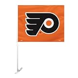 NHL Philadelphia Flyers Car Flag with Wall Brackett