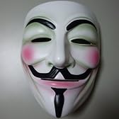 【豪華版】V for Vendetta Mask Luxury White / アノニマス/ガイ・フォークス  仮面マスク ホワイト